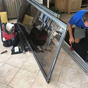sliding glass door frame repair Santa Barbara